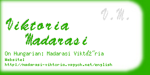 viktoria madarasi business card